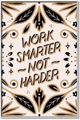 Picture of Work Smarter Not Harder Typography Poster