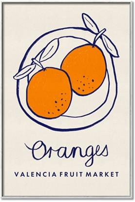 Picture of Food Art - Oranges Valencia Fruit Market