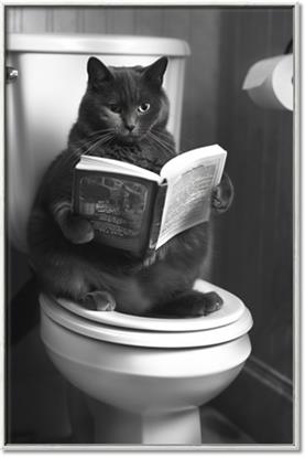 Picture of Plus Size Kitty on the Loo