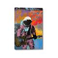 Picture of Retro Spaceman with Guitar Poster _GroupedProduct_Rectangle_Portrait_Canvas_