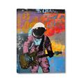 Picture of Retro Spaceman with Guitar Poster _GroupedProduct_Rectangle_Portrait_Canvas_