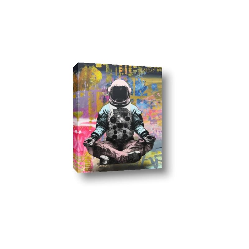Picture of Retro Spaceman Poster _GroupedProduct_Rectangle_Portrait_Canvas_
