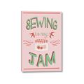 Picture of Sewing is my Jam Typography Poster _GroupedProduct_Rectangle_Portrait_Canvas_