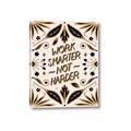 Picture of Work Smarter Not Harder Typography Poster _GroupedProduct_Rectangle_Portrait_Canvas_