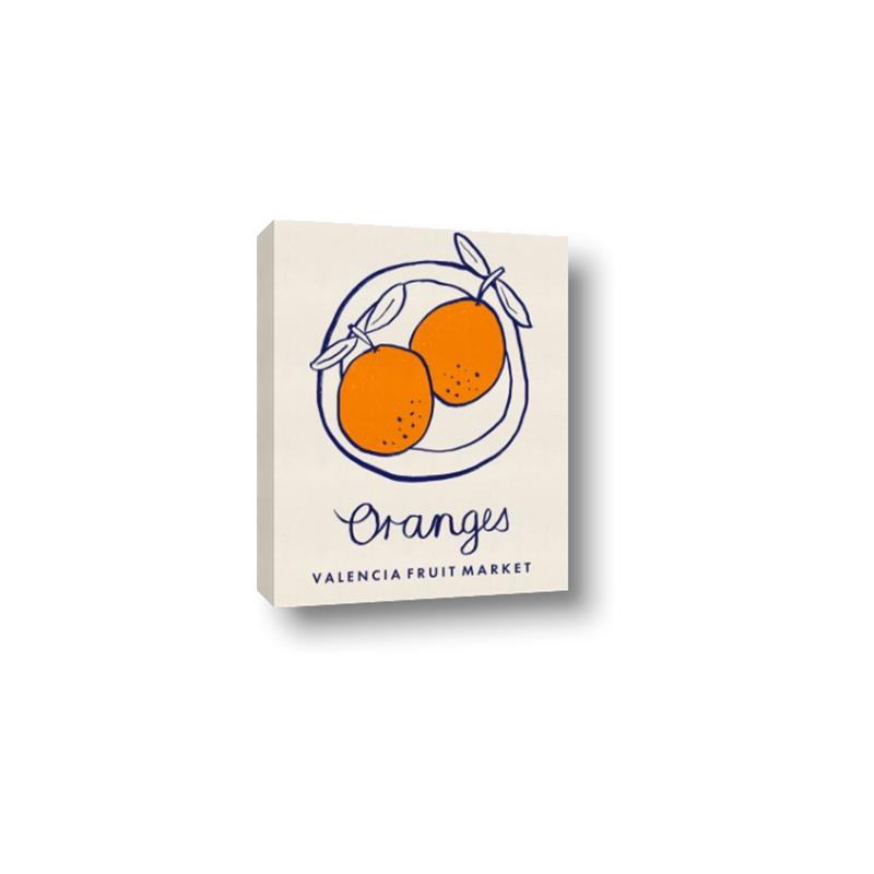 Picture of Food Art - Oranges Valencia Fruit Market _GroupedProduct_Rectangle_Portrait_Canvas_