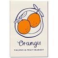 Picture of Food Art - Oranges Valencia Fruit Market _GroupedProduct_Rectangle_Portrait_Canvas_