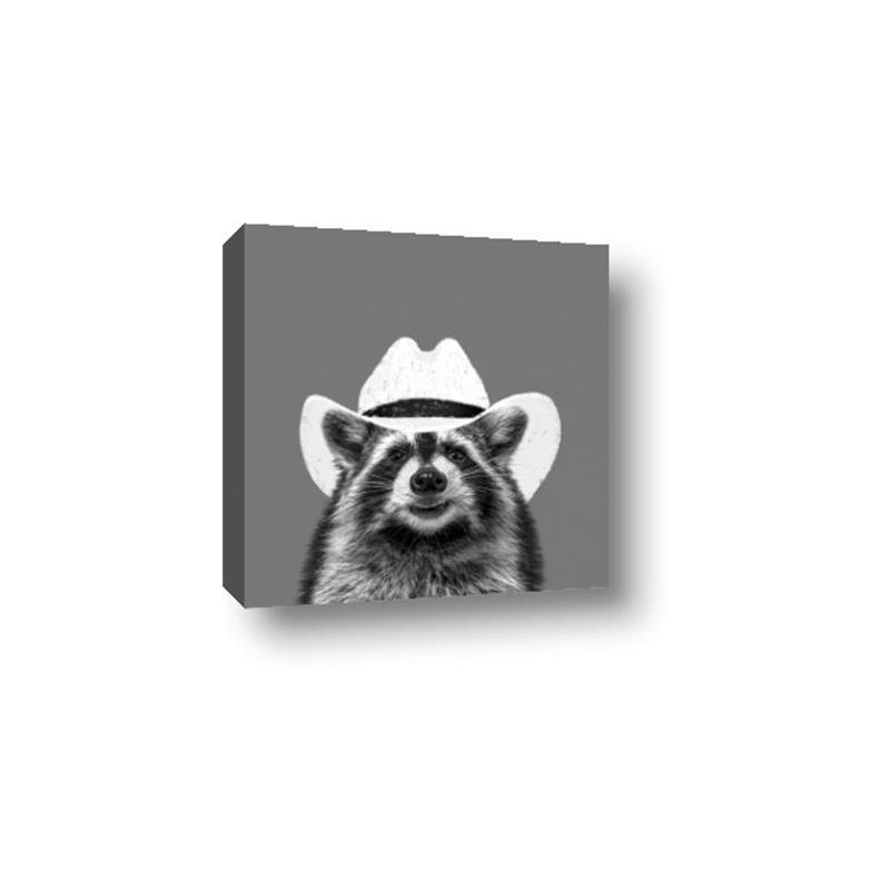 Picture of Wyatt The Cowboy Raccoon _GroupedProduct_Square_Canvas_