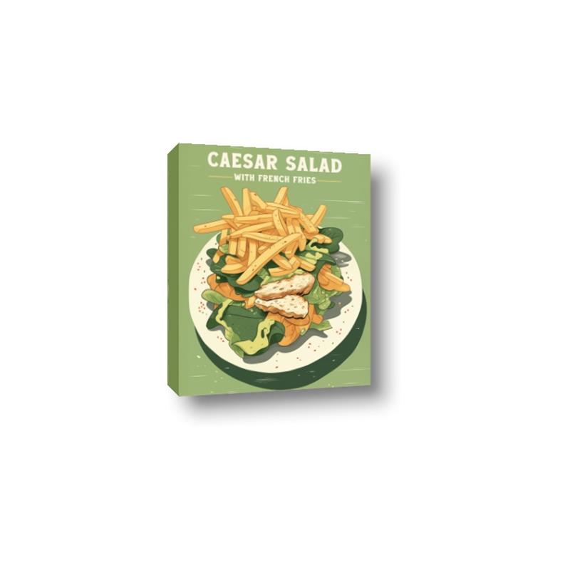 Picture of Caesar Salad Poster _GroupedProduct_Rectangle_Portrait_Canvas_