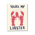 Picture of You are My Lobster Poster _GroupedProduct_Rectangle_Portrait_Canvas_