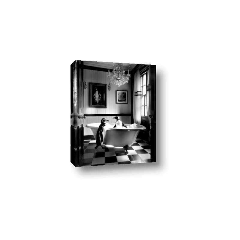 Picture of Penguin Romance _GroupedProduct_Rectangle_Portrait_Canvas_