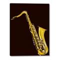 Picture of Golden Saxophone Poster _GroupedProduct_Rectangle_Portrait_Canvas_