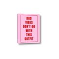 Picture of Bad Vibes Typography Poster _GroupedProduct_Rectangle_Portrait_Canvas_