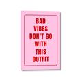 Picture of Bad Vibes Typography Poster _GroupedProduct_Rectangle_Portrait_Canvas_