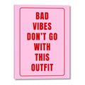 Picture of Bad Vibes Typography Poster _GroupedProduct_Rectangle_Portrait_Canvas_