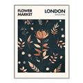 Picture of Flower Market London Poster _GroupedProduct_Rectangle_Portrait_Canvas_Framed_