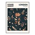 Picture of Flower Market London Poster _GroupedProduct_Rectangle_Portrait_Canvas_Framed_