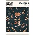 Picture of Flower Market London Poster _GroupedProduct_Rectangle_Portrait_Canvas_Framed_