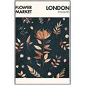 Picture of Flower Market London Poster _GroupedProduct_Rectangle_Portrait_Canvas_Framed_