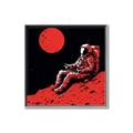 Picture of Retro Moonwalk Poster _GroupedProduct_Square_Canvas_Framed_