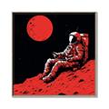 Picture of Retro Moonwalk Poster _GroupedProduct_Square_Canvas_Framed_
