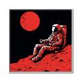 Picture of Retro Moonwalk Poster _GroupedProduct_Square_Canvas_Framed_