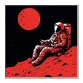 Picture of Retro Moonwalk Poster _GroupedProduct_Square_Canvas_Framed_