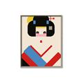 Picture of Geisha Retro Poster _GroupedProduct_Rectangle_Portrait_Canvas_Framed_