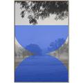 Picture of Misty Blue Horizon _GroupedProduct_Rectangle_Portrait_Canvas_Framed_