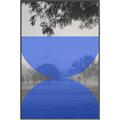 Picture of Misty Blue Horizon _GroupedProduct_Rectangle_Portrait_Canvas_Framed_