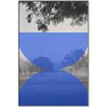 Picture of Misty Blue Horizon _GroupedProduct_Rectangle_Portrait_Canvas_Framed_