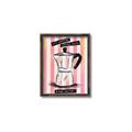 Picture of Mocca Coffee on Stripes - Hug in a Cup _GroupedProduct_Rectangle_Portrait_Canvas_Framed_