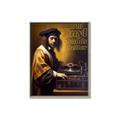 Picture of Old Vinyl Sounds Better Typography Poster _GroupedProduct_Rectangle_Portrait_Canvas_Framed_