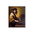 Picture of Old Vinyl Sounds Better Typography Poster _GroupedProduct_Rectangle_Portrait_Canvas_Framed_