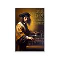 Picture of Old Vinyl Sounds Better Typography Poster _GroupedProduct_Rectangle_Portrait_Canvas_Framed_