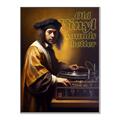 Picture of Old Vinyl Sounds Better Typography Poster _GroupedProduct_Rectangle_Portrait_Canvas_Framed_
