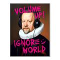 Picture of Volume Up Typography Poster _GroupedProduct_Rectangle_Portrait_Canvas_Framed_
