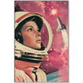 Picture of Astronaut in Space _GroupedProduct_Rectangle_Portrait_Canvas_Framed_
