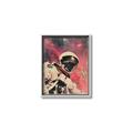 Picture of Astronaut in  Space _GroupedProduct_Rectangle_Portrait_Canvas_Framed_