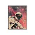 Picture of Astronaut in  Space _GroupedProduct_Rectangle_Portrait_Canvas_Framed_