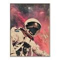 Picture of Astronaut in  Space _GroupedProduct_Rectangle_Portrait_Canvas_Framed_