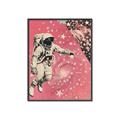 Picture of Astronaut in  Space _GroupedProduct_Rectangle_Portrait_Canvas_Framed_
