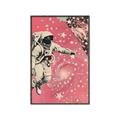 Picture of Astronaut in  Space _GroupedProduct_Rectangle_Portrait_Canvas_Framed_