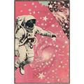 Picture of Astronaut in  Space _GroupedProduct_Rectangle_Portrait_Canvas_Framed_