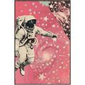 Picture of Astronaut in  Space _GroupedProduct_Rectangle_Portrait_Canvas_Framed_
