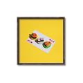 Picture of Sushi Selection on a Playing Card _GroupedProduct_Square_Canvas_Framed_