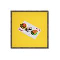 Picture of Sushi Selection on a Playing Card _GroupedProduct_Square_Canvas_Framed_