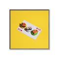 Picture of Sushi Selection on a Playing Card _GroupedProduct_Square_Canvas_Framed_