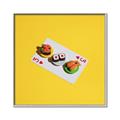 Picture of Sushi Selection on a Playing Card _GroupedProduct_Square_Canvas_Framed_