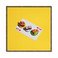 Picture of Sushi Selection on a Playing Card _GroupedProduct_Square_Canvas_Framed_