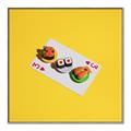 Picture of Sushi Selection on a Playing Card _GroupedProduct_Square_Canvas_Framed_